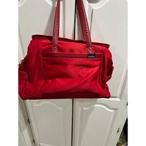 Ricardo Beverly Hills Red Travel Tote Bag Carry On Shoulder Laptop Pocket